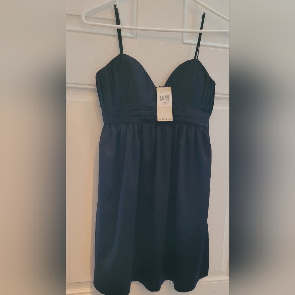 NWT BCBG Babydoll Mini Dress Size 2 Black
